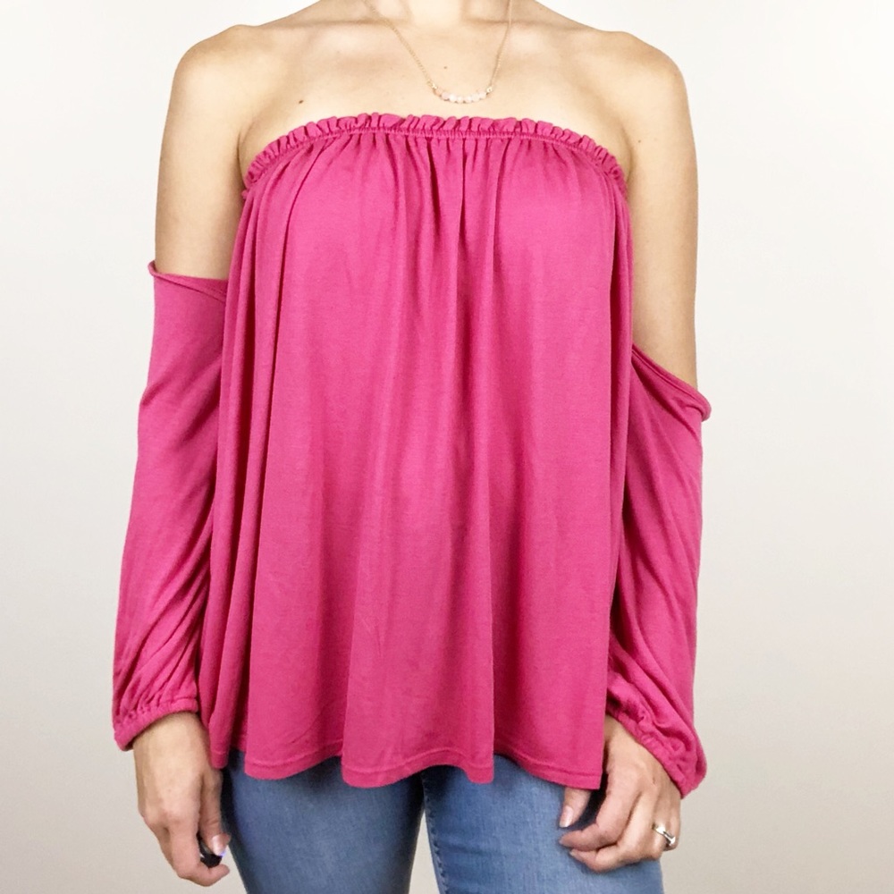 Splendid off the shoulder light and flowy top - Picture 4 of 6